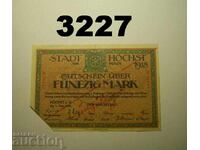 Highest on the Main 50 mark 1918 INVALID Germany