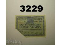 Highest on the Main 5 Mark 1918 Cancelled Germany