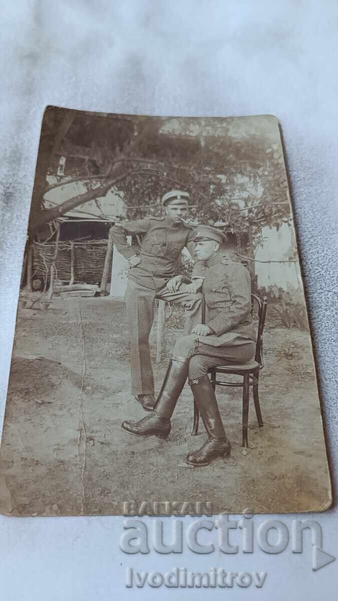 Снимка Тулча Двама войници на фронта 1918 П С В Снимка Тулча Двама войници на фронта 1918 П С В