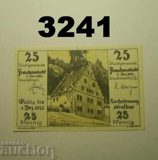 Φρόιντενστατ 25 πφέννιχ 1922 Γερμανία