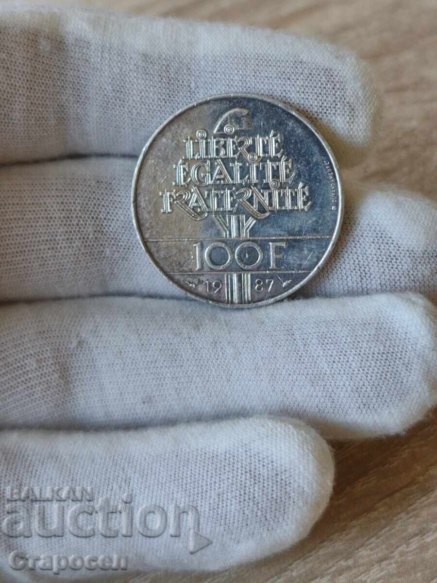 100 Francs 1987 France "Gilbert du Lafayette" with price 50.00 BGN | € 25.56 100 Francs 1987 France "Gilbert du Lafayette" with price 50.00 BGN | € 25.56