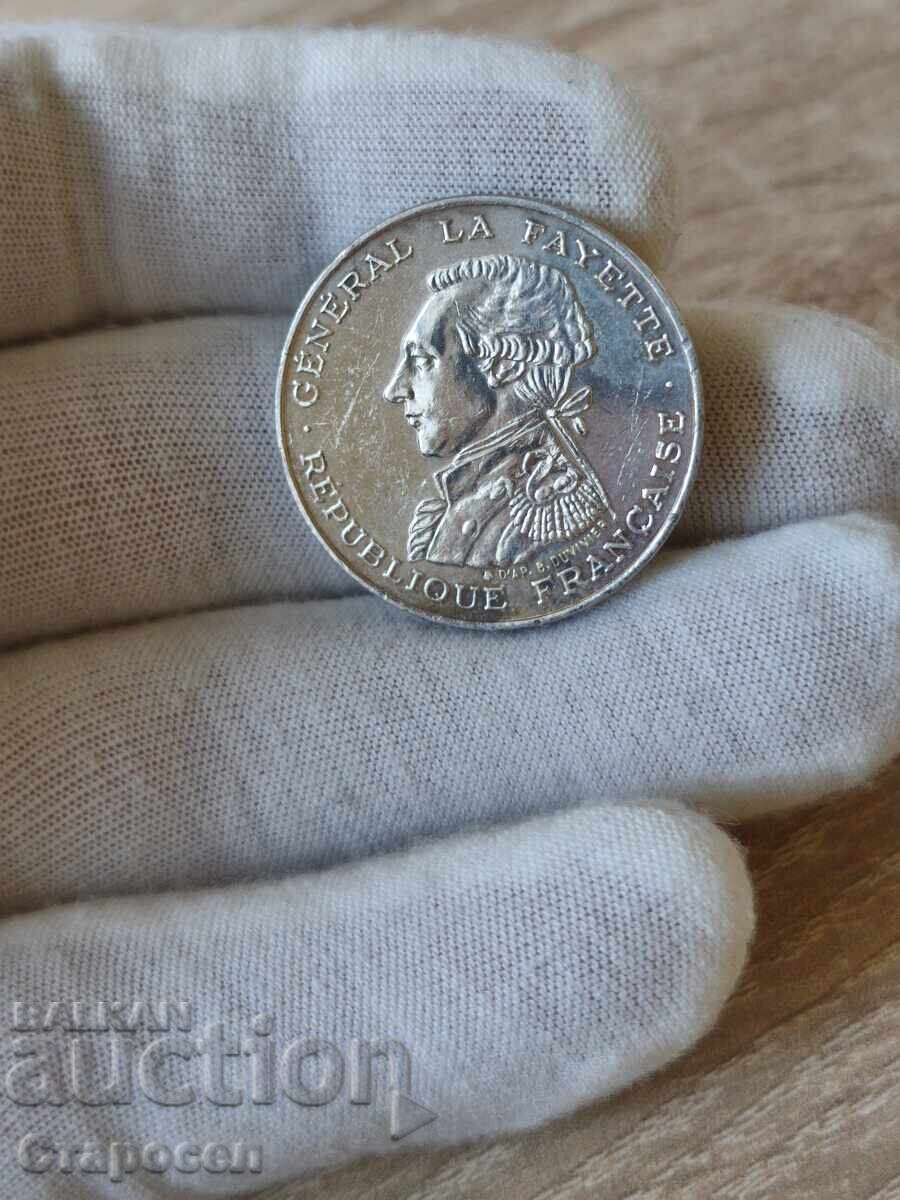 100 Francs 1987 France "Gilbert du Lafayette" 100 Francs 1987 France "Gilbert du Lafayette"