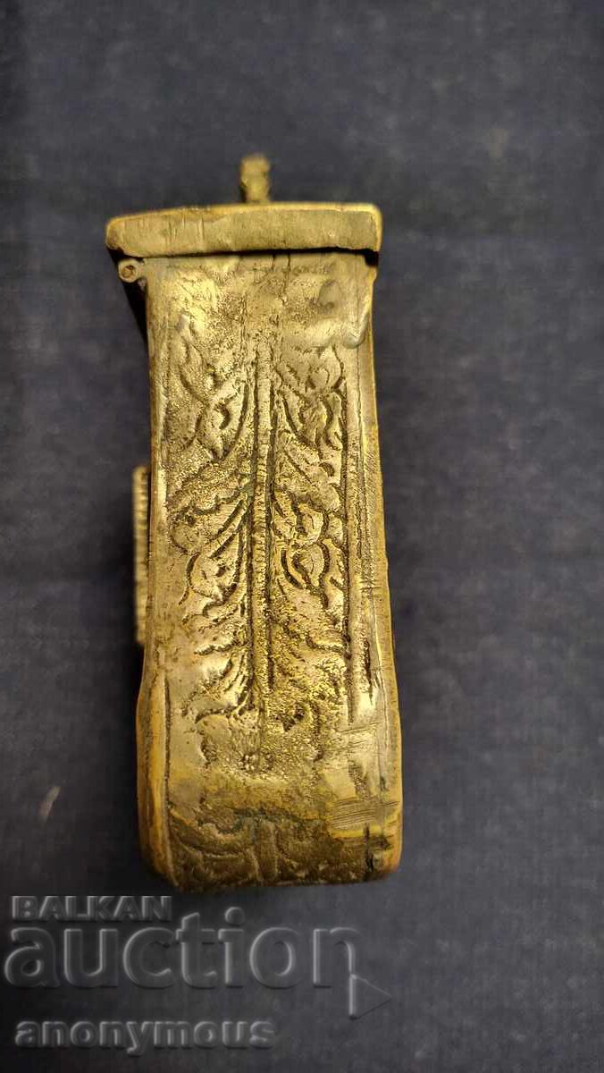 Old relief cartridge holder, cartridge bag, pouch, powder flask - 6 Old relief cartridge holder, cartridge bag, pouch, powder flask - 6