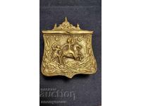 Old relief cartridge holder, cartridge bag, pouch, powder flask