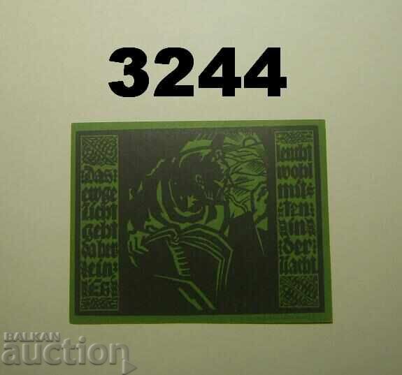 Erfurt 50 pfennig 1921 Germany with price 2.50 BGN | € 1.28