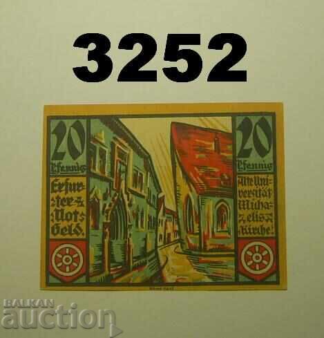 Erfurt 20 pfennig 1920 Германия с цена 2.00 лв. | € 1.02 Erfurt 20 pfennig 1920 Германия с цена 2.00 лв. | € 1.02