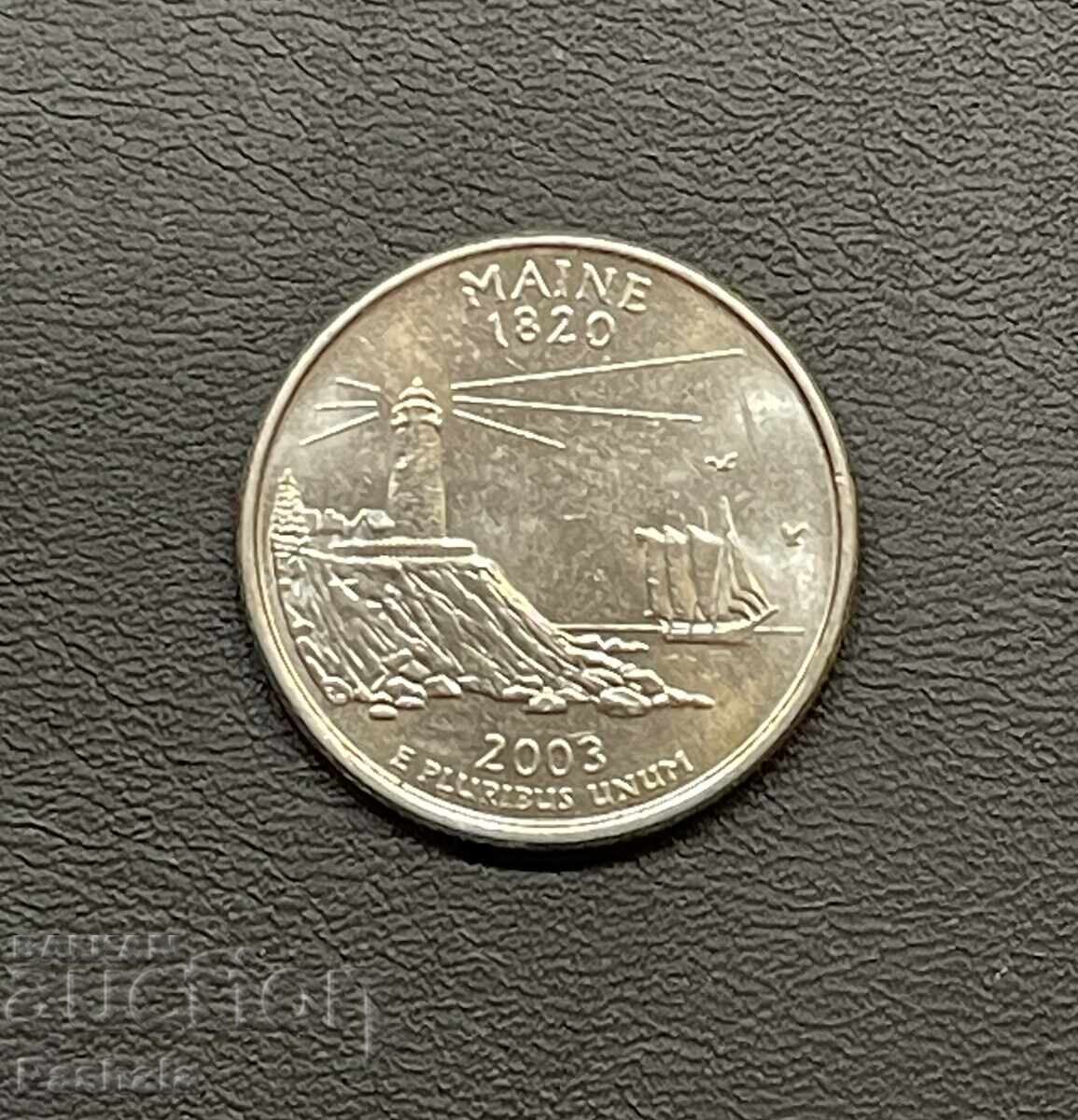 SUA 55 cenți 2003 MAINE