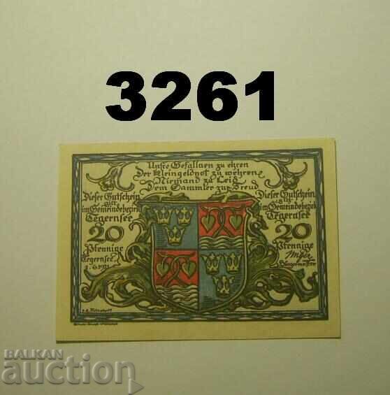 Tegernsee 20 pfennig 1921 Германия