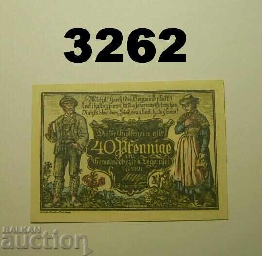 Tegernsee 40 pfennig 1921 Germany