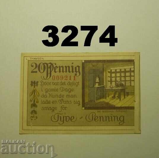 Tondern 20 pfennig 1920 Germany with price 0.50 BGN | € 0.26