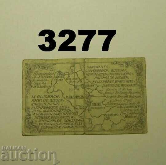 München-Gladbach 20 pfennig 1917 Germany with price 2.00 BGN | € 1.02