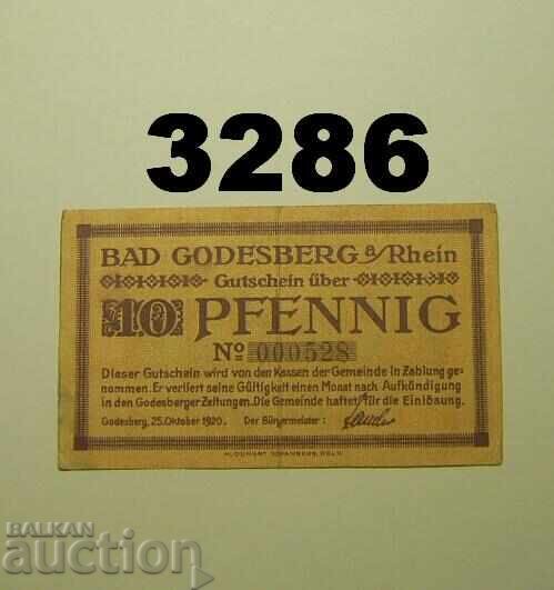 Μπαντ Γκόντεσμπεργκ 10 πφέννιχ 1920 Γερμανία Μπαντ Γκόντεσμπεργκ 10 πφέννιχ 1920 Γερμανία