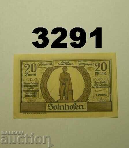Solnhofen 20 pfennig 1921 Germany