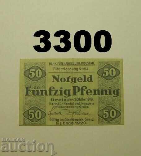 Greiz 50 pfennig 1919 Germany