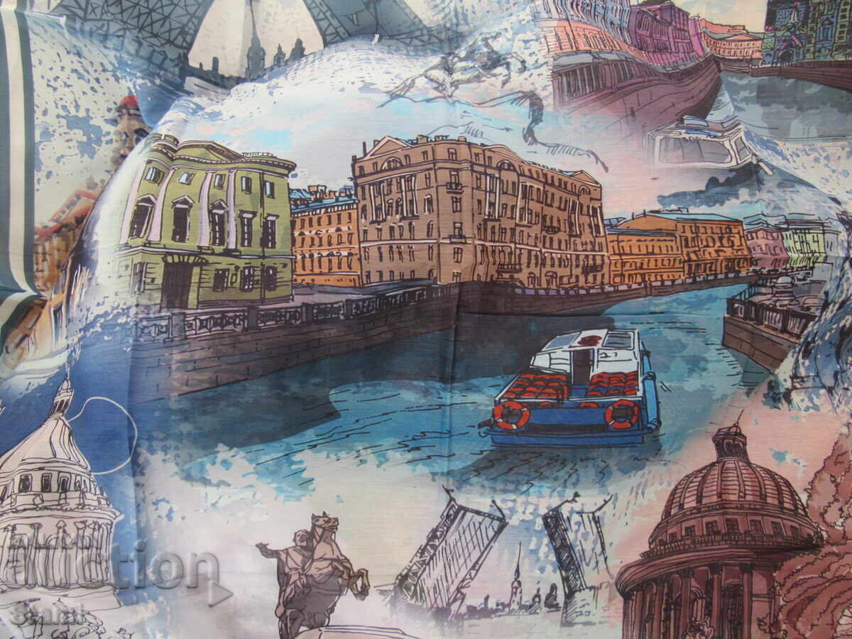 Beautiful silk scarf made from bamboo from Saint Petersburg, Russia with price 44.90 BGN | € 22.96