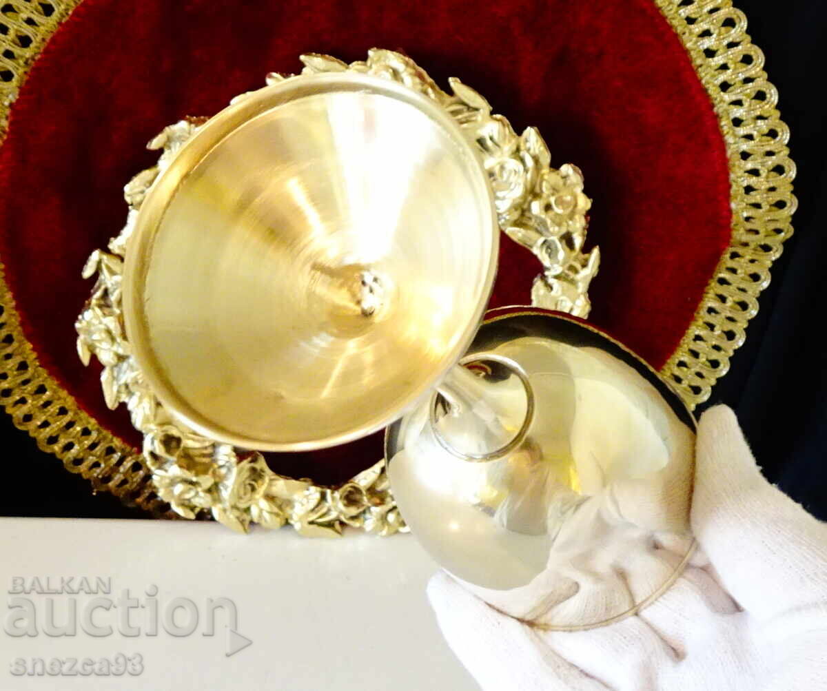 Παράδοση Ψηλό χάλκινο ποτήρι κρασιού 160 ml