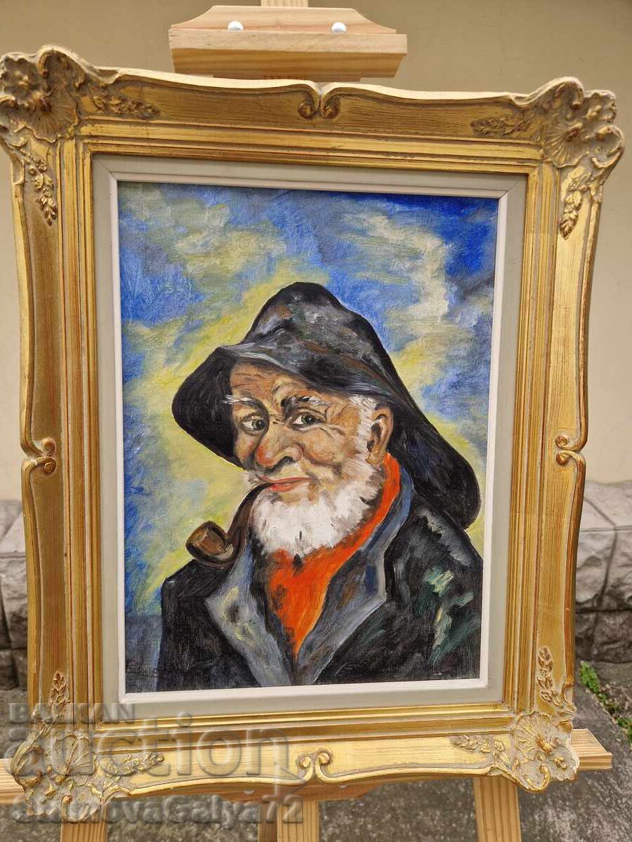 Licitație Minunată pictură antică germană ulei pe pânză