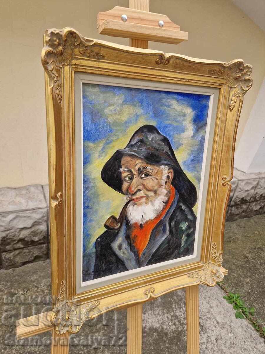 Livrarea Minunată pictură antică germană ulei pe pânză