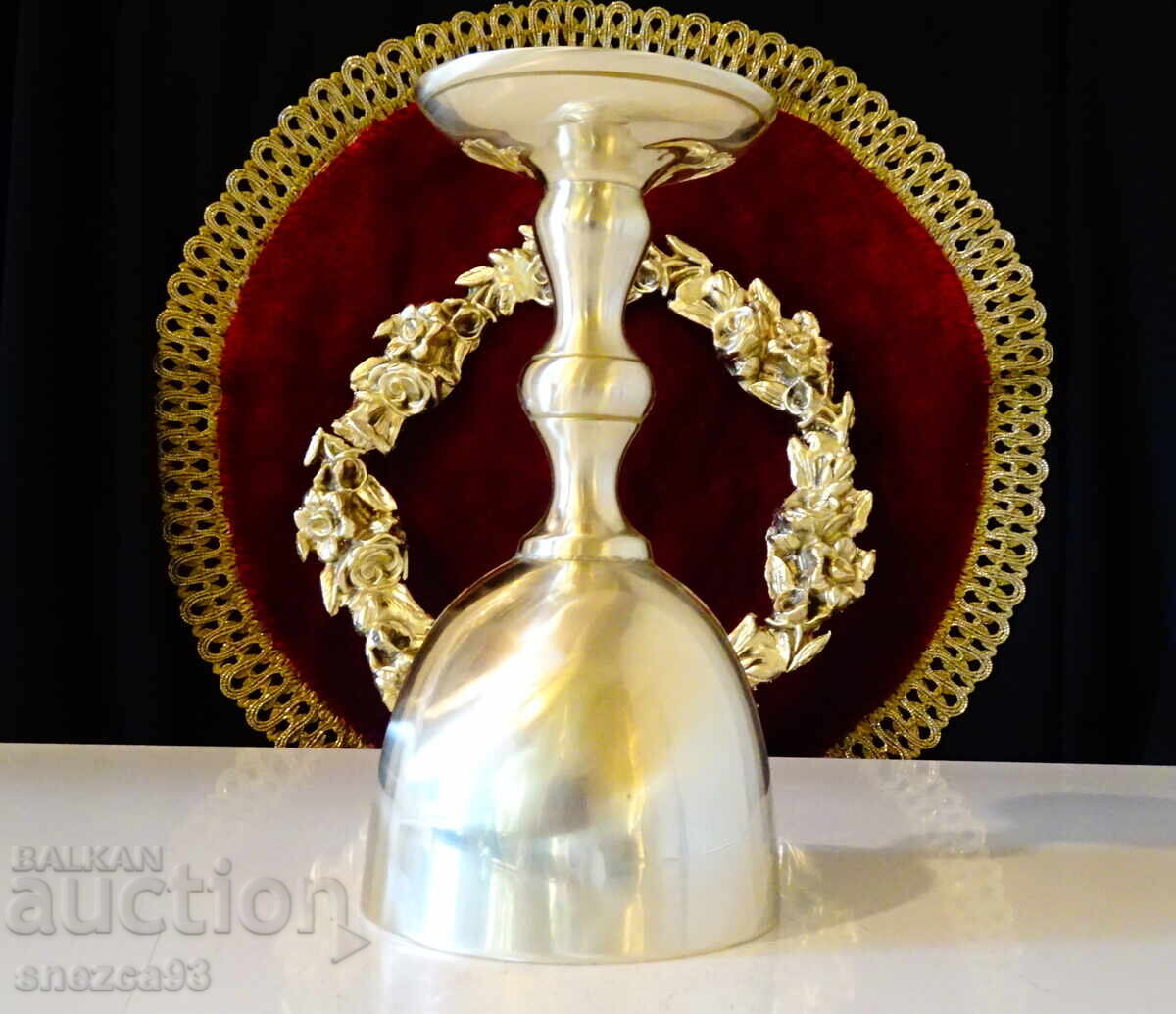 Victorian bronze wine goblet, champagne 250 ml - 6