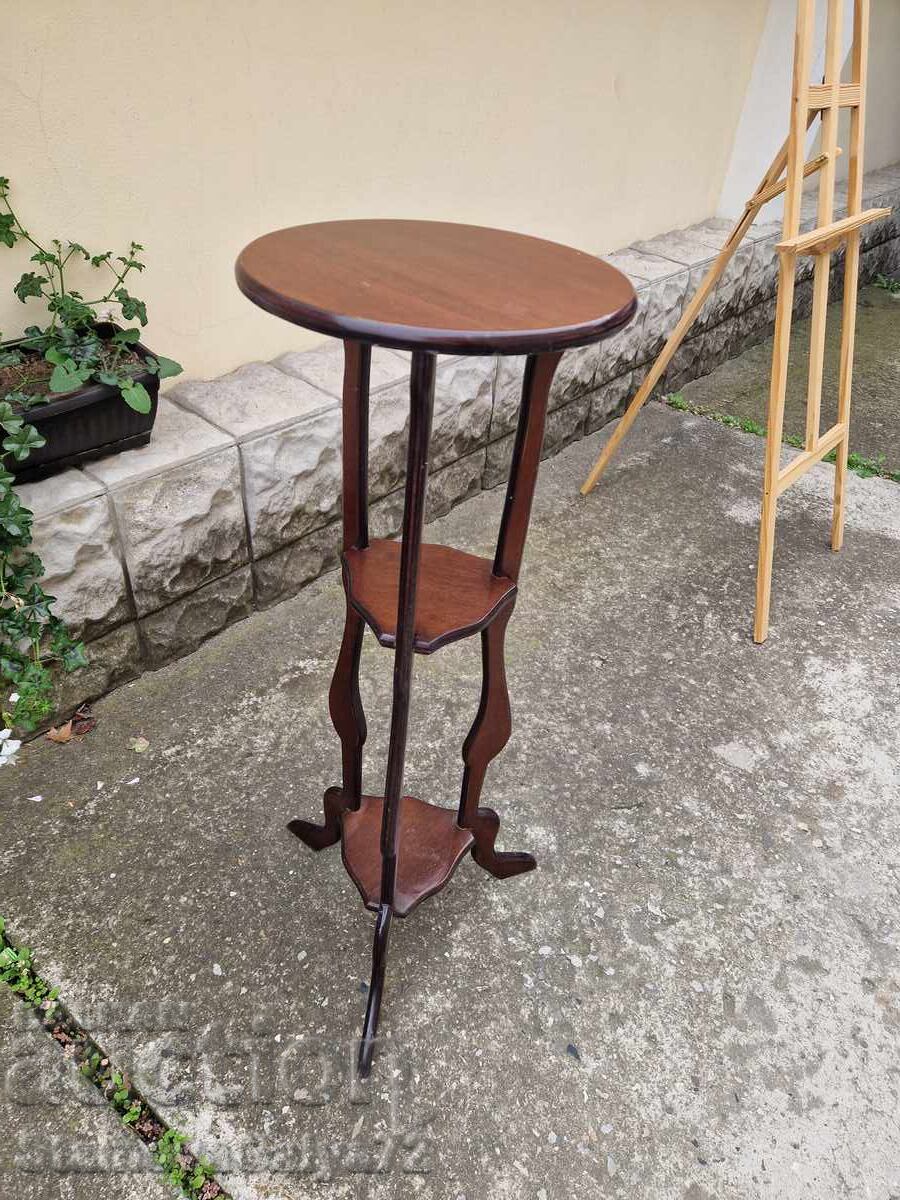 Beautiful tall antique French side table - 5