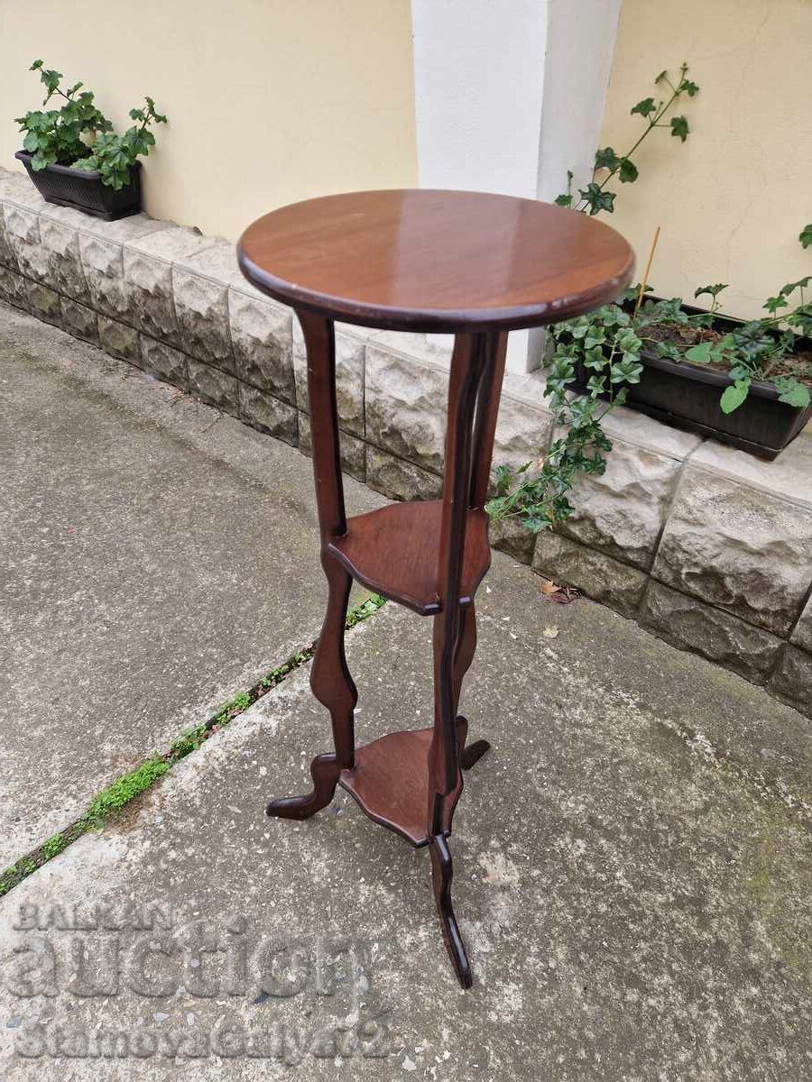 Beautiful tall antique French side table - 6
