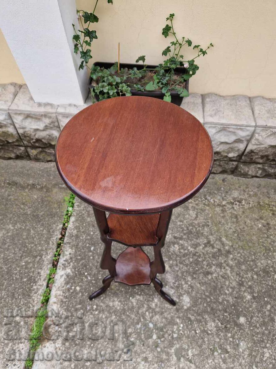 Beautiful tall antique French side table - 7