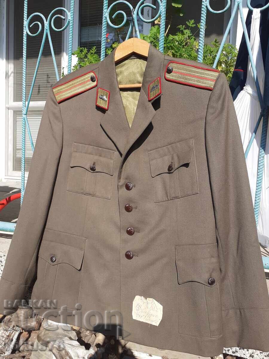 Uniformă militară VECHE SOȚ, jachetă, însemne, epoleți - ca nouă