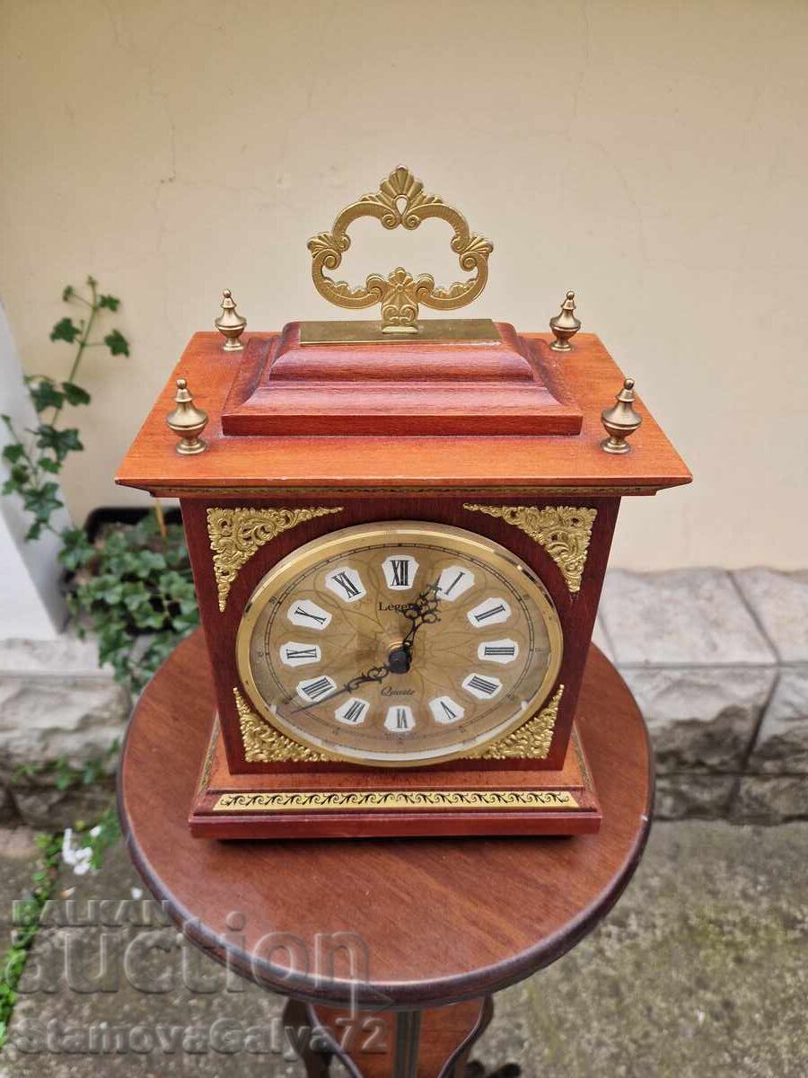 Аукцион Страхотен антикварен немски каминен часовник Legend