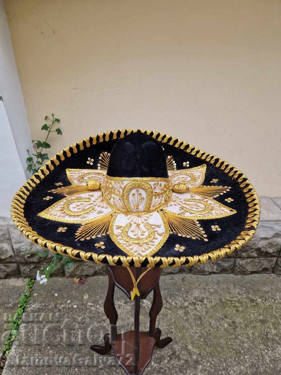 Εξαιρετικό αυθεντικό αντίκα μεξικάνικο σομπρέρο με τιμή € 101.75 | 199.01 BGN