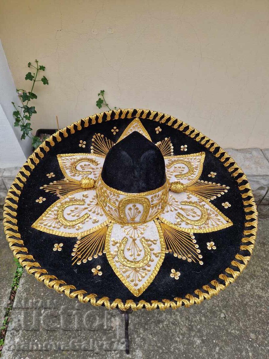 Аукцион Прекрасно оригинално антикварно мексиканско сомбреро Аукцион Прекрасно оригинално антикварно мексиканско сомбреро