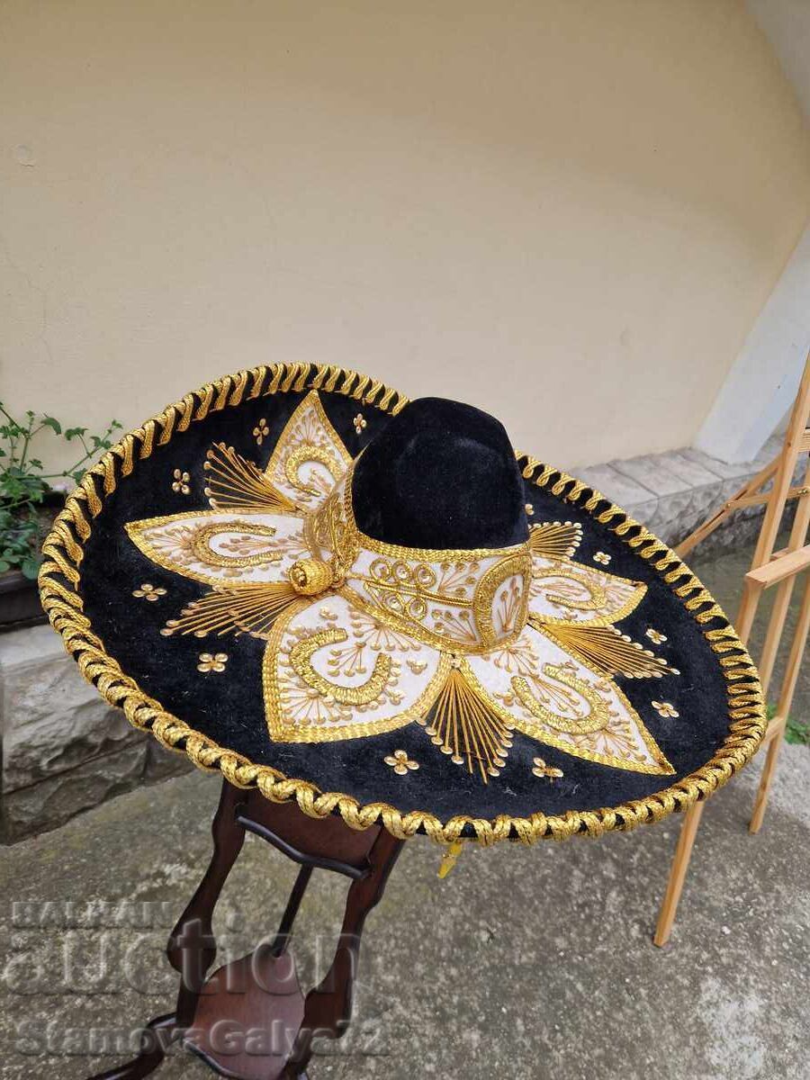 Παράδοση Εξαιρετικό αυθεντικό αντίκα μεξικάνικο σομπρέρο
