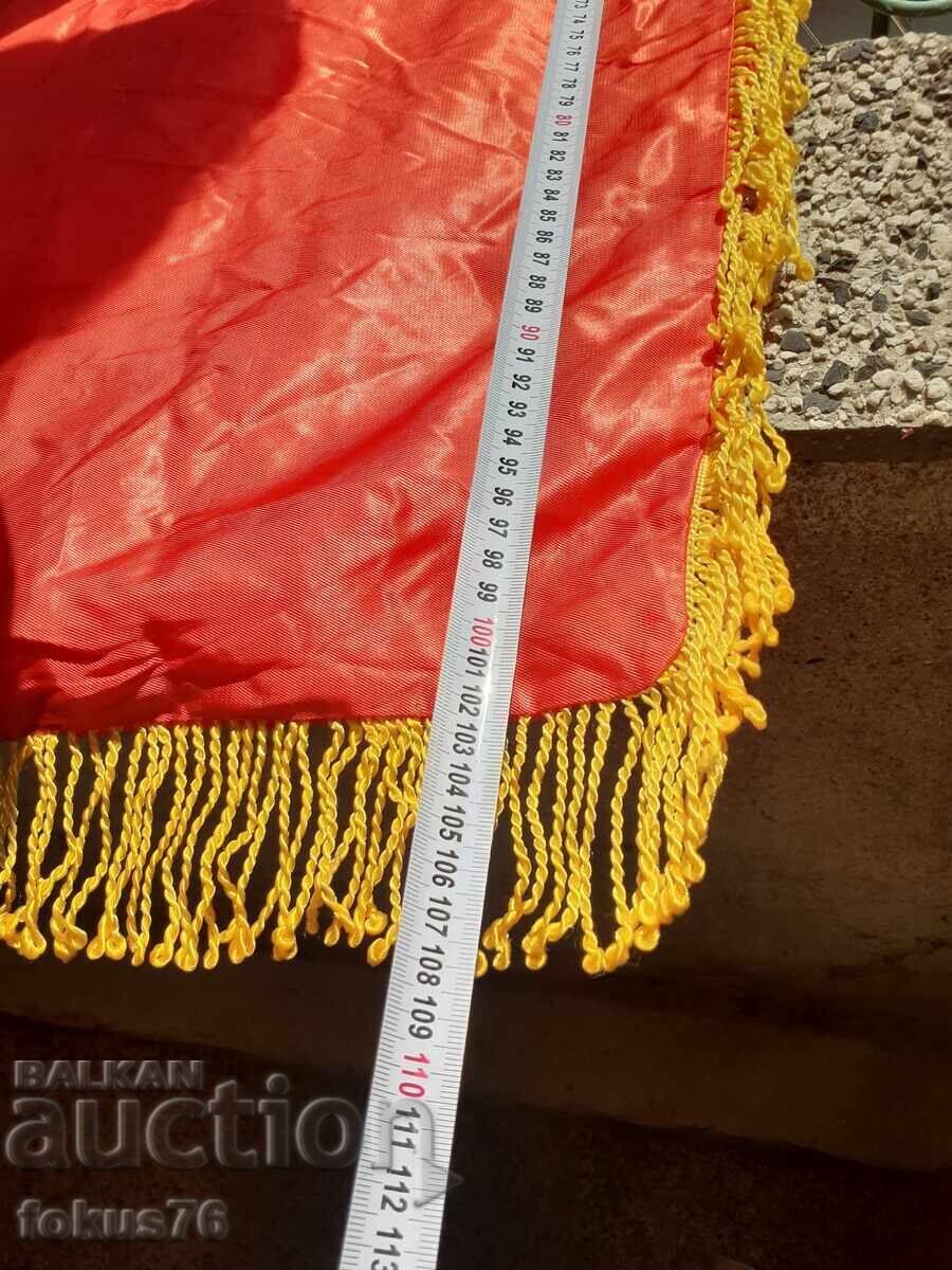 Steag mare, drapel, propagandă socială, stema, Lenin URSS semnătură - 5