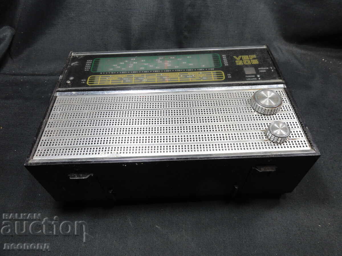 BZTs STAR RETRO SOCIALIST USSR TRANSISTOR RADIO VEF VEF 206 - 6 BZTs STAR RETRO SOCIALIST USSR TRANSISTOR RADIO VEF VEF 206 - 6