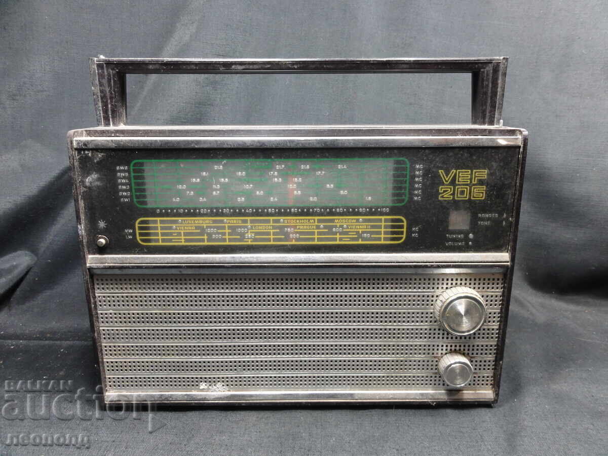 BZTs STAR RETRO SOCIALIST USSR TRANSISTOR RADIO VEF VEF 206 BZTs STAR RETRO SOCIALIST USSR TRANSISTOR RADIO VEF VEF 206