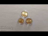 Монета - БЪЛГАРИЯ - 1 ; 2 ; 5 стотинки - 1999 г. - UNC