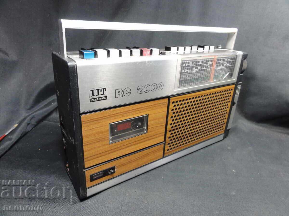 Auction  BZT STAR Retro Transistor Radio Cassette Player ITT SHAUB-LORENZ