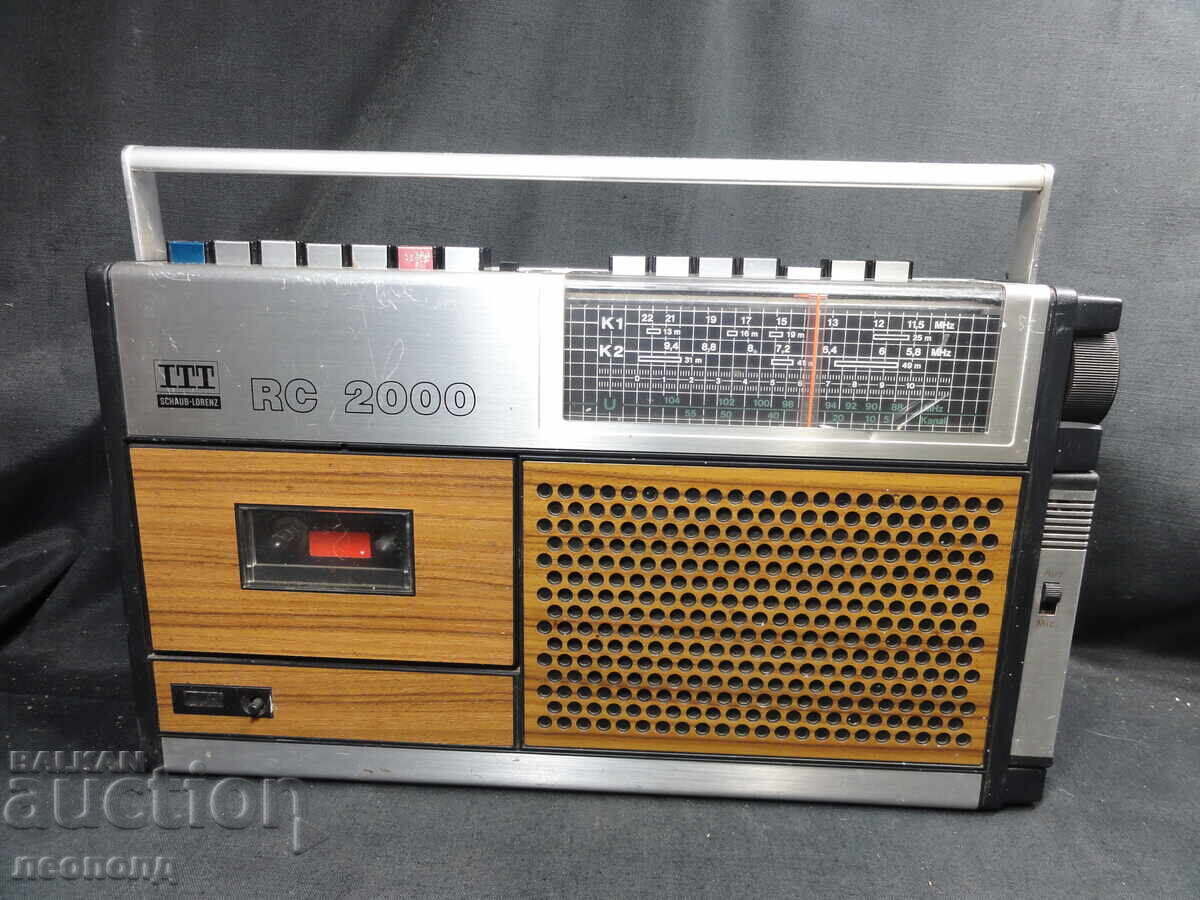 BZT STAR Retro Transistor Radio Cassette Player ITT SHAUB-LORENZ