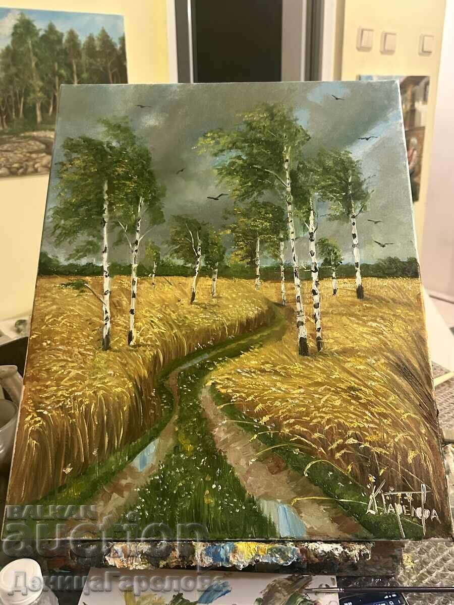 Δημοπρασία Δενίτσα Γκαρέλοβα πίνακας 50/40 "Προαίσθημα καταιγίδας"