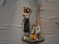 Porcelain figure 28x15cm. mark