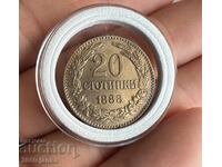 20 stotinki 1888g UNC