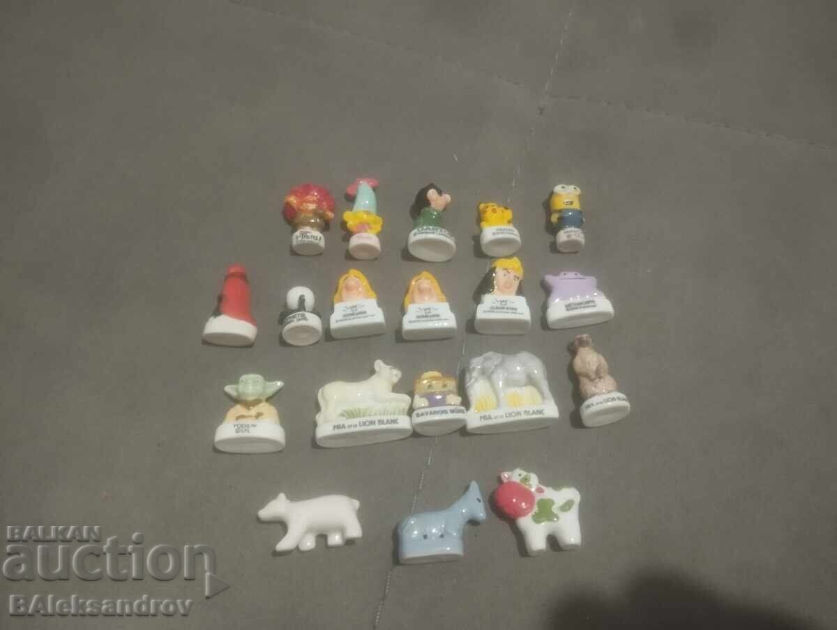 Πορσελάνινες φιγούρες μινιατούρες, χαρακτήρες κινουμένων σχεδίων