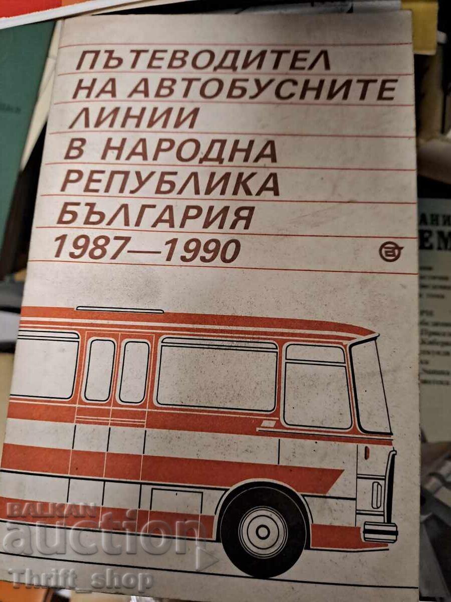 Οδηγός γραμμών λεωφορείων στη ΛΔΒ 1987-1990
