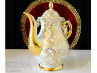 Cana din porțelan bavarez, aur, baroc