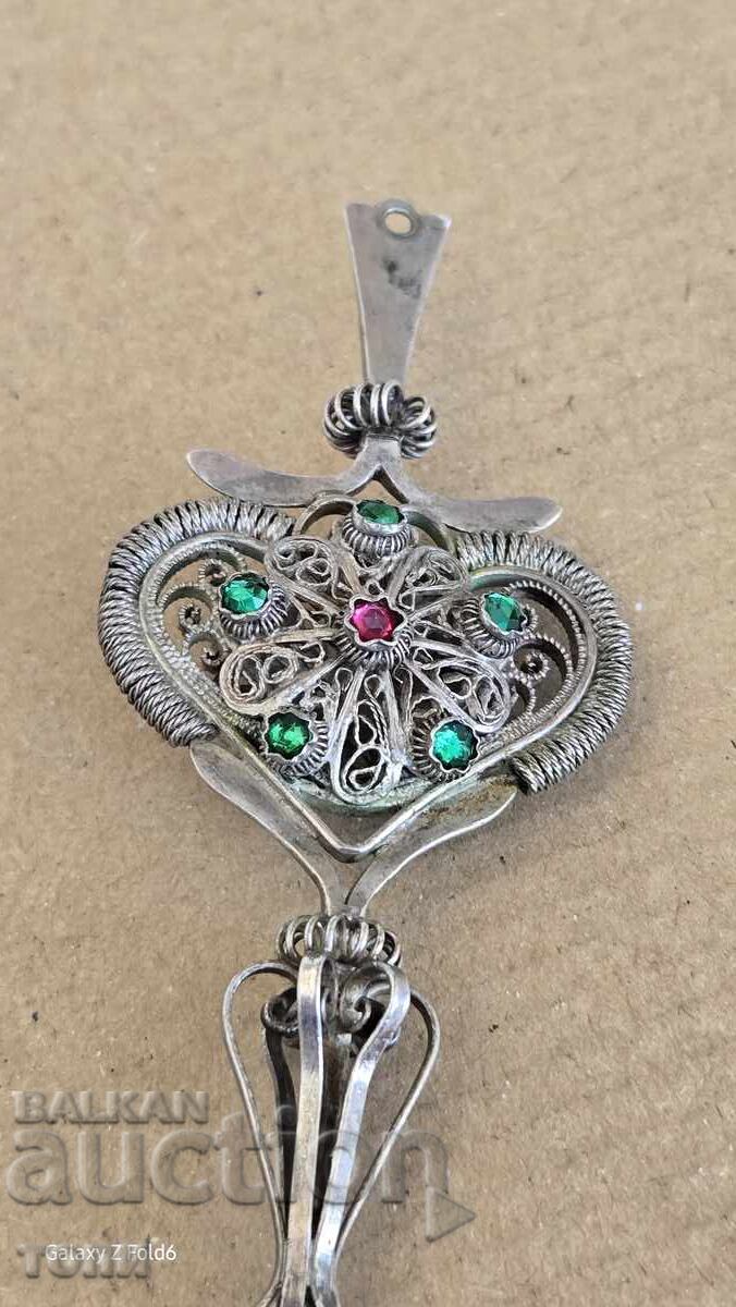Аукцион НАКИТ ИГЛА ФИЛИГРАМ СРЕБРО САЧАН РЯДЪК УНИКАТ Б З Ц  !!!!