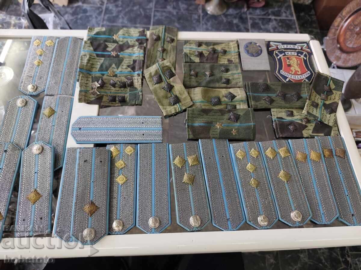 BZTs Lot of Shoulder Boards, Badge, Patch