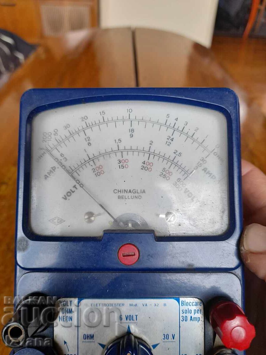 Auction  Old Chinaglia Belluno Multimeter