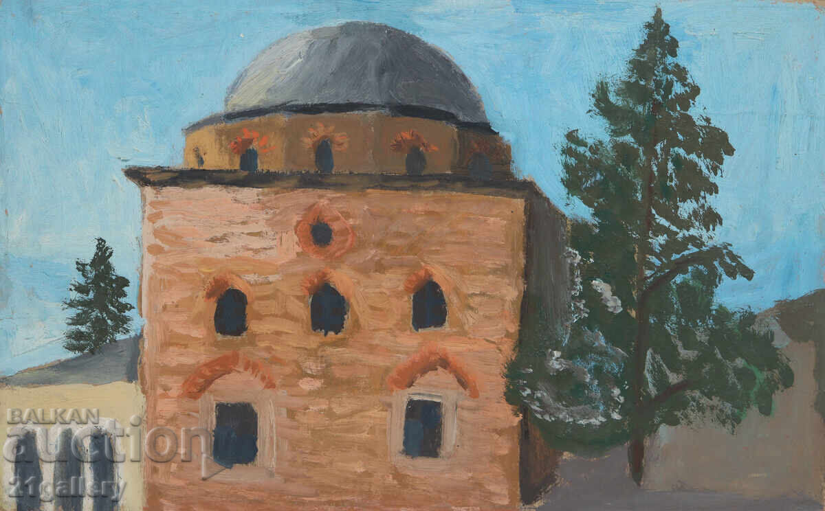 Аукцион Стара картина маслени бои теке