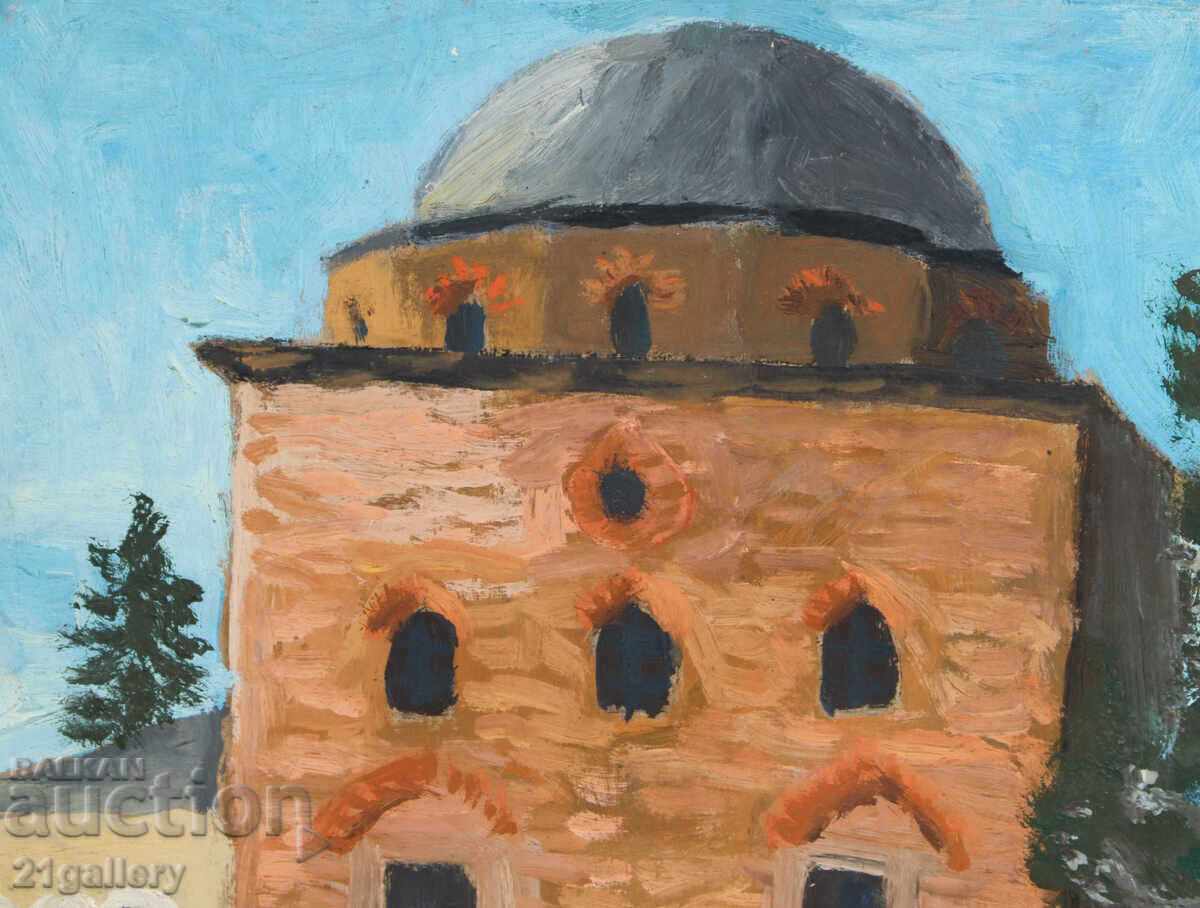 Доставка на Стара картина маслени бои теке