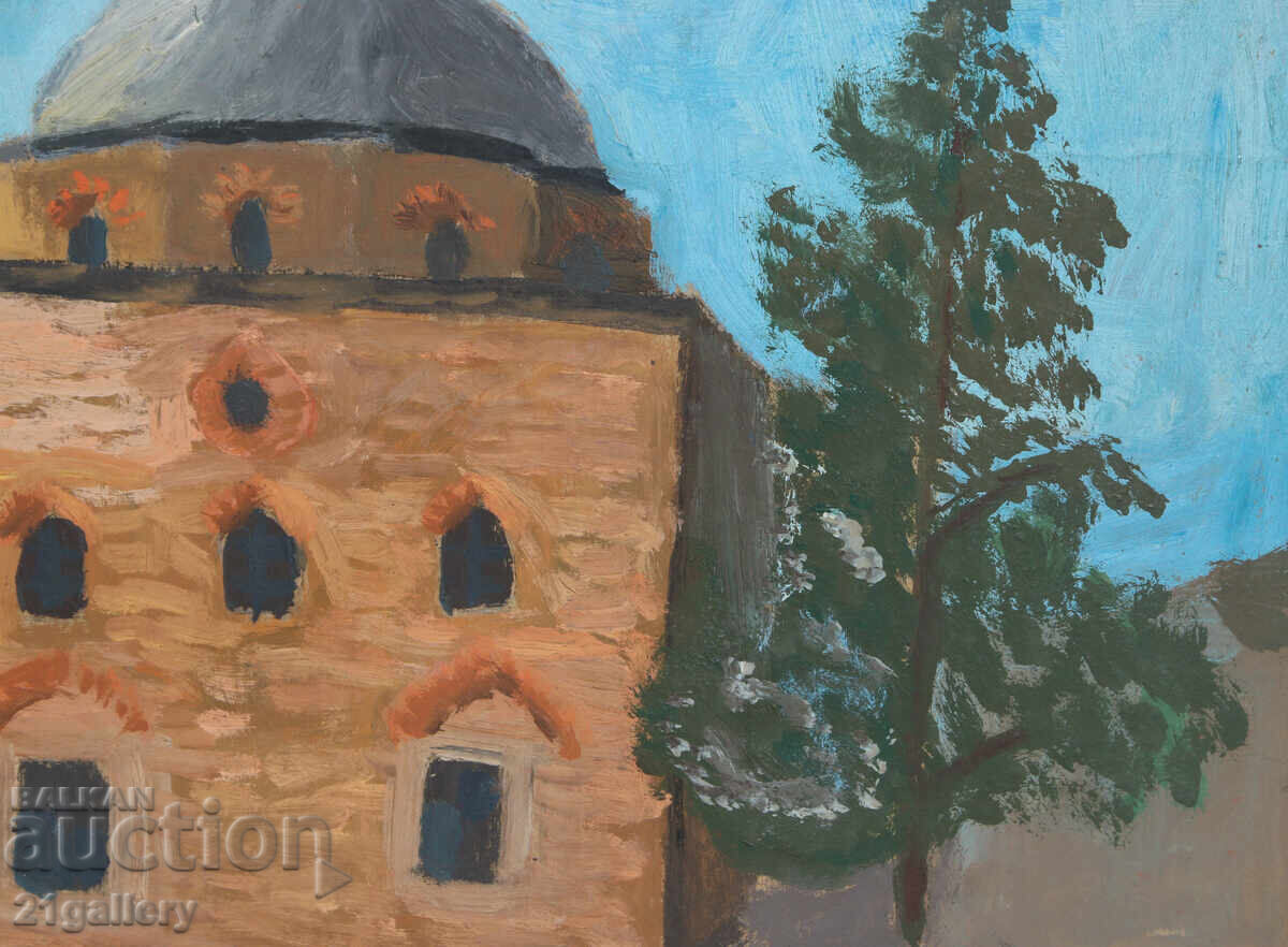 Стара картина маслени бои теке - 5