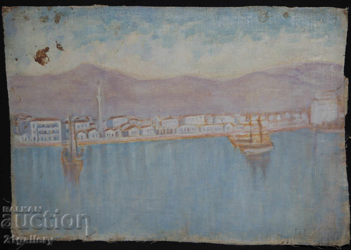 Θαλασσινό τοπίο 1963 ελαιογραφία με τιμή 400.00 BGN | € 204.52